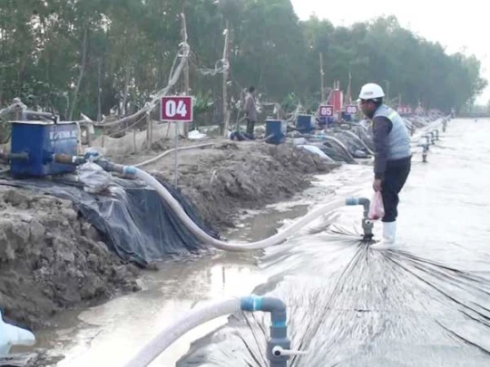 Xử lý đất nền yếu bằng phương pháp hút chân không