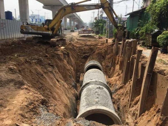 Thi công hạ tầng kỹ thuật